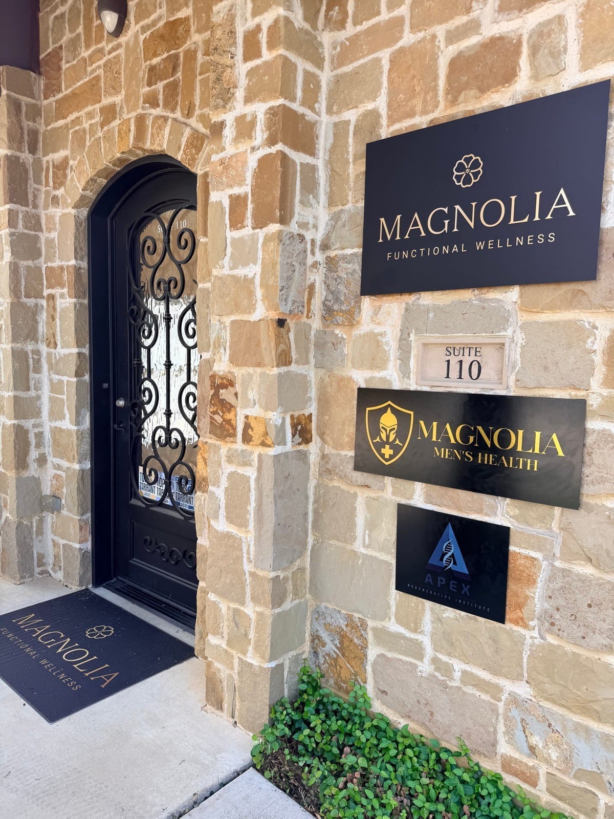 The entrance to Magnolia Primary Care at 2111 E Kirkwood Blvd in Southlake, Texas